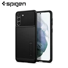 Spigen Тонкий армированный чехол для Samsung Galaxy S21 Plus (6,7 дюйма)-тонкие двухслойные противоударные Чехлы и чехлы со встроенной подставкой