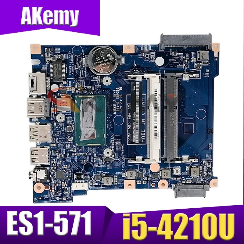 

Akemy Laptop motherboard For ACER Aspire ES1-571 i5-4210U Mainboard 15300-1 DDR3 test ok