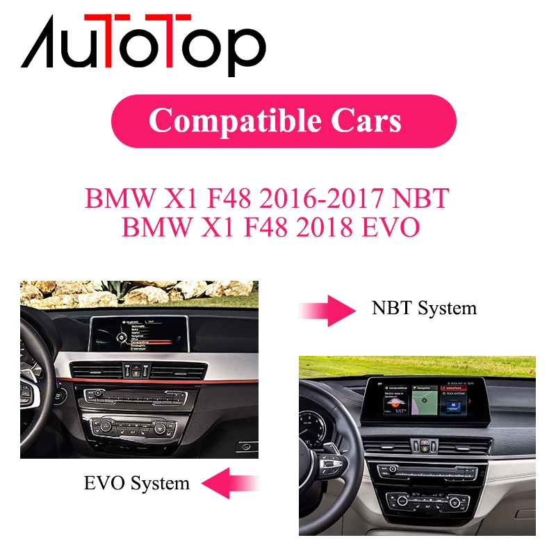 AUTOTOP BMW Android автомобильный DVD GPS для X1 F48 2016 2017 2018 NBT/EVO Автомобильный навигатор
