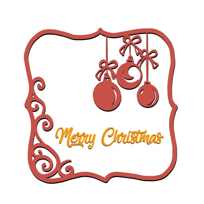 InLoveArts Merry Christmas Metal Cutting Dies Lace Frame Card Making Scrapbooking Embossing Cuts Stencil Craft 2019 | Дом и сад