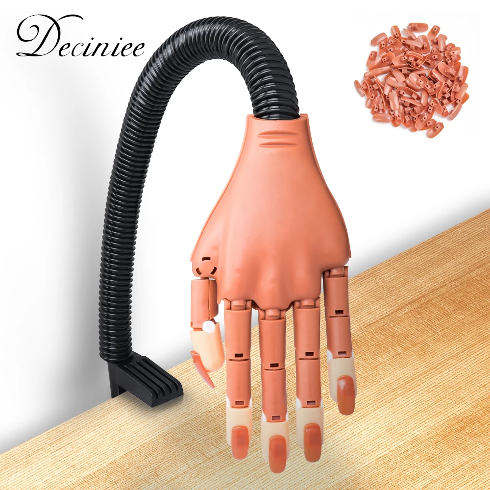 Практическая ручная для акриловых ногтей Регулируемая поддельная манекена