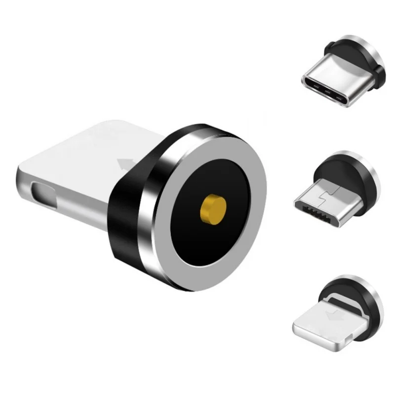Круглый Магнитный кабель с разъемом 8 Pin Type C Micro USB C, быстрая зарядка телефона, Магнитный зарядный штекер для iPhone, бесплатная доставка