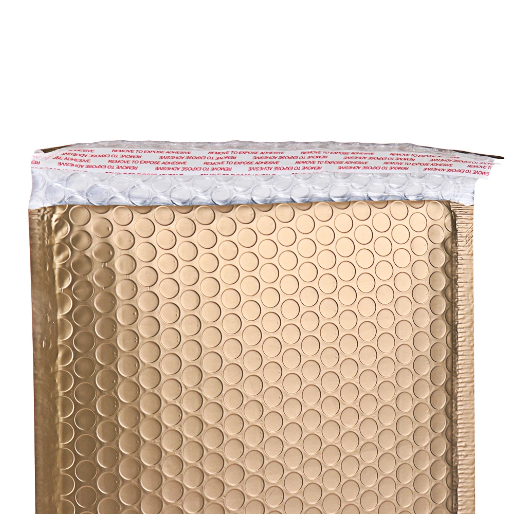 5 шт. лазерный Золотой пластиковый защитная упаковка конверт белые пузырчатые