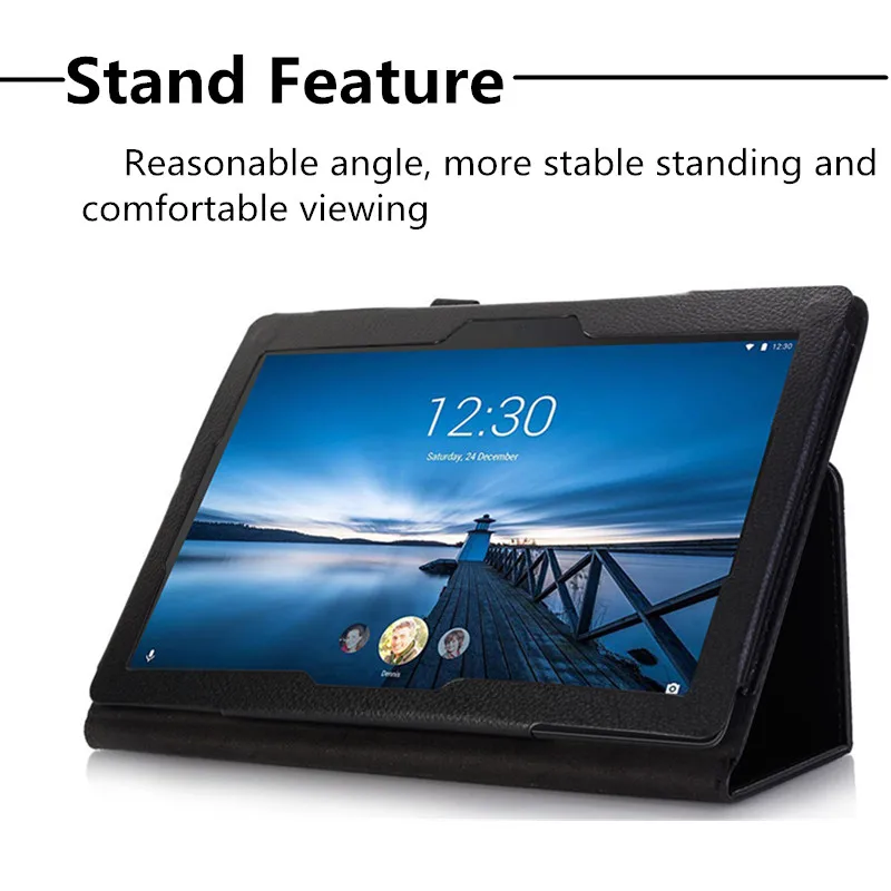 Чехол для Samsung Galaxy Tab S 10 5 T800 T805 личи искусственная кожа Твердый Стенд Флип