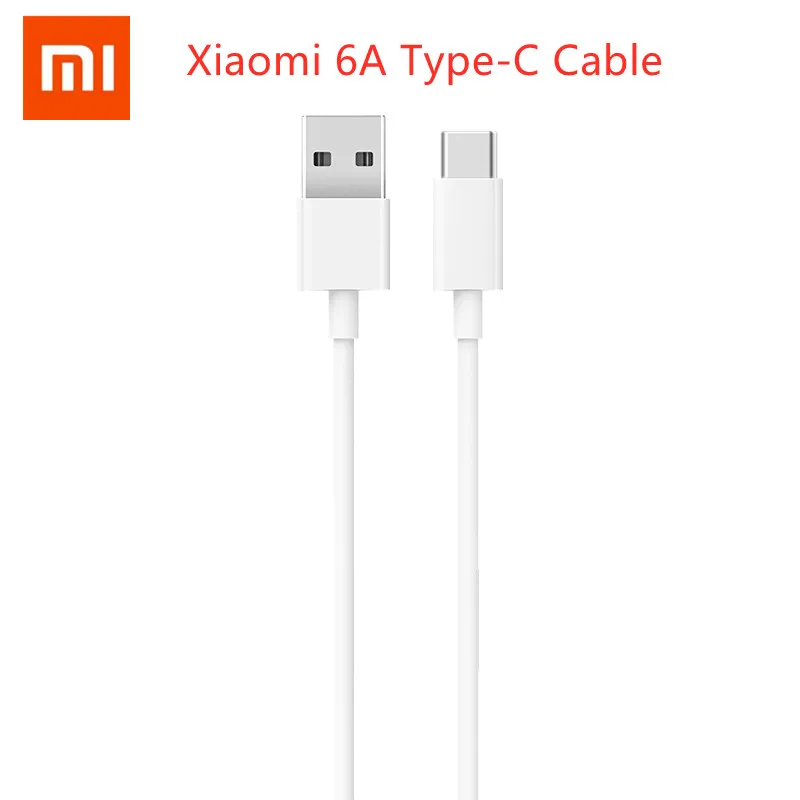 

Original Xiaomi 6A Type-C Cable USB C Phone Charger Fast Charging Support PD QC Charge