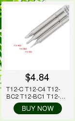 1 шт. для пайки Hakko T12-JL02, Электрический паяльник, паяльник для FX-950/FX-951, паяльная станция