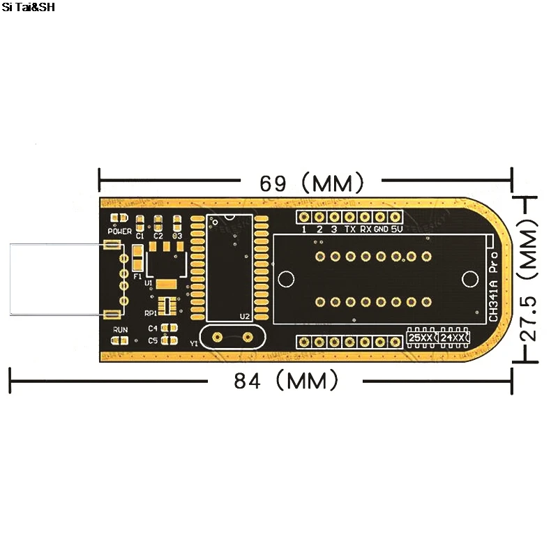 CH341A 24 25 серии флэш память EEPROM BIOS USB программатор модуль для 93CXX/25CXX/24CXX|Интегральные