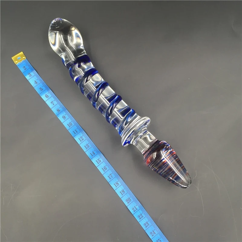 Фаллоимитаторы поддельный член из хрустального стекла вагинальная Анальная