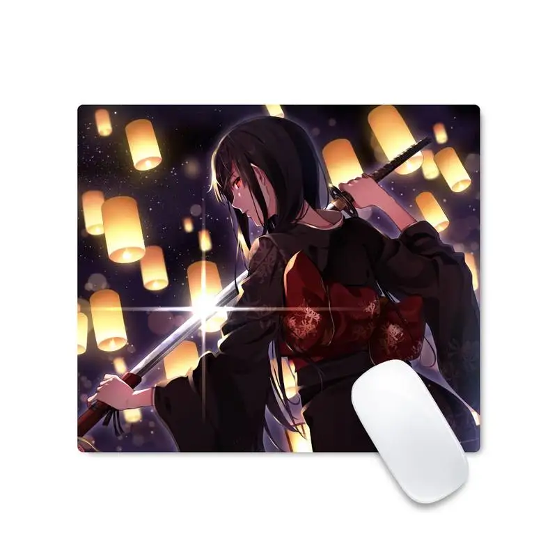 

Samurai Girl large/small Pad to Mouse Game Mouse pad Desk Protect Game Officework Mat Non-slip Laptop Cushion
