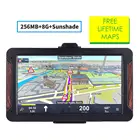 Портативный Gps-навигатор katarina, экран 7 дюймов, 8 ГБ + 256 МБ + солнцезащитный козырек