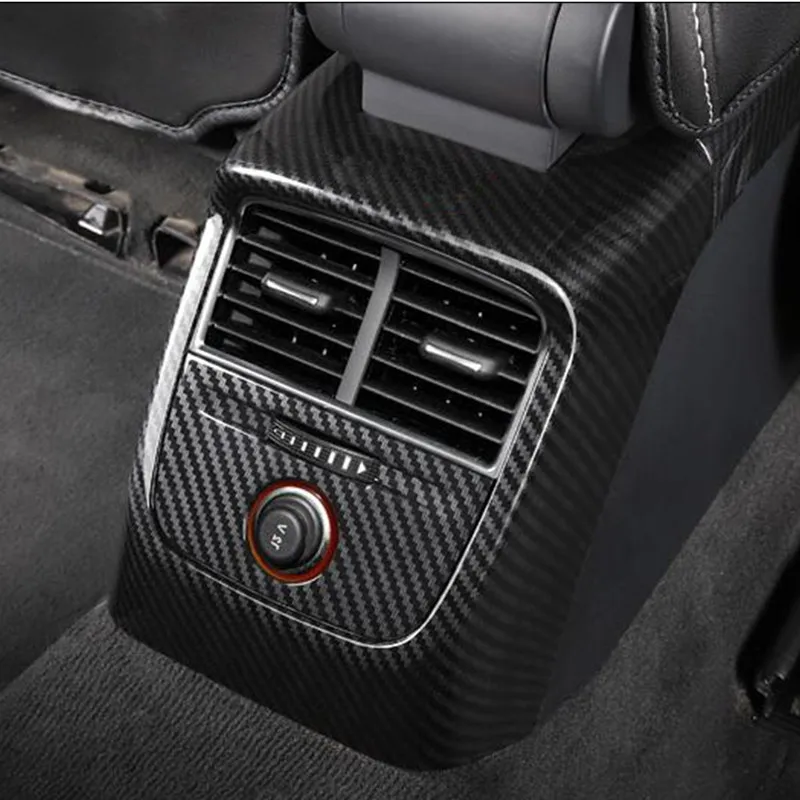 Центральная консоль задняя внутренняя декоративная крышка из углеродного