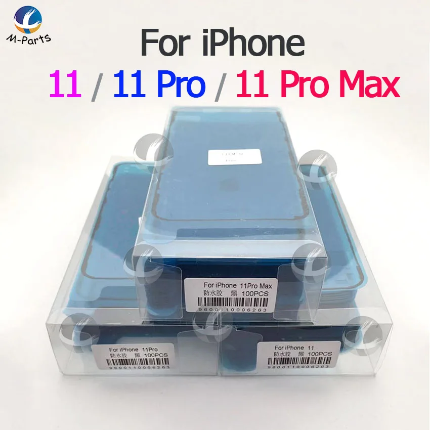10 шт., водонепроницаемая наклейка для iPhone 6S 7 8 Plus X XS Max XR 11 Pro Max, рамка для ЖК-дисплея, клейкая лента, клей для ремонта