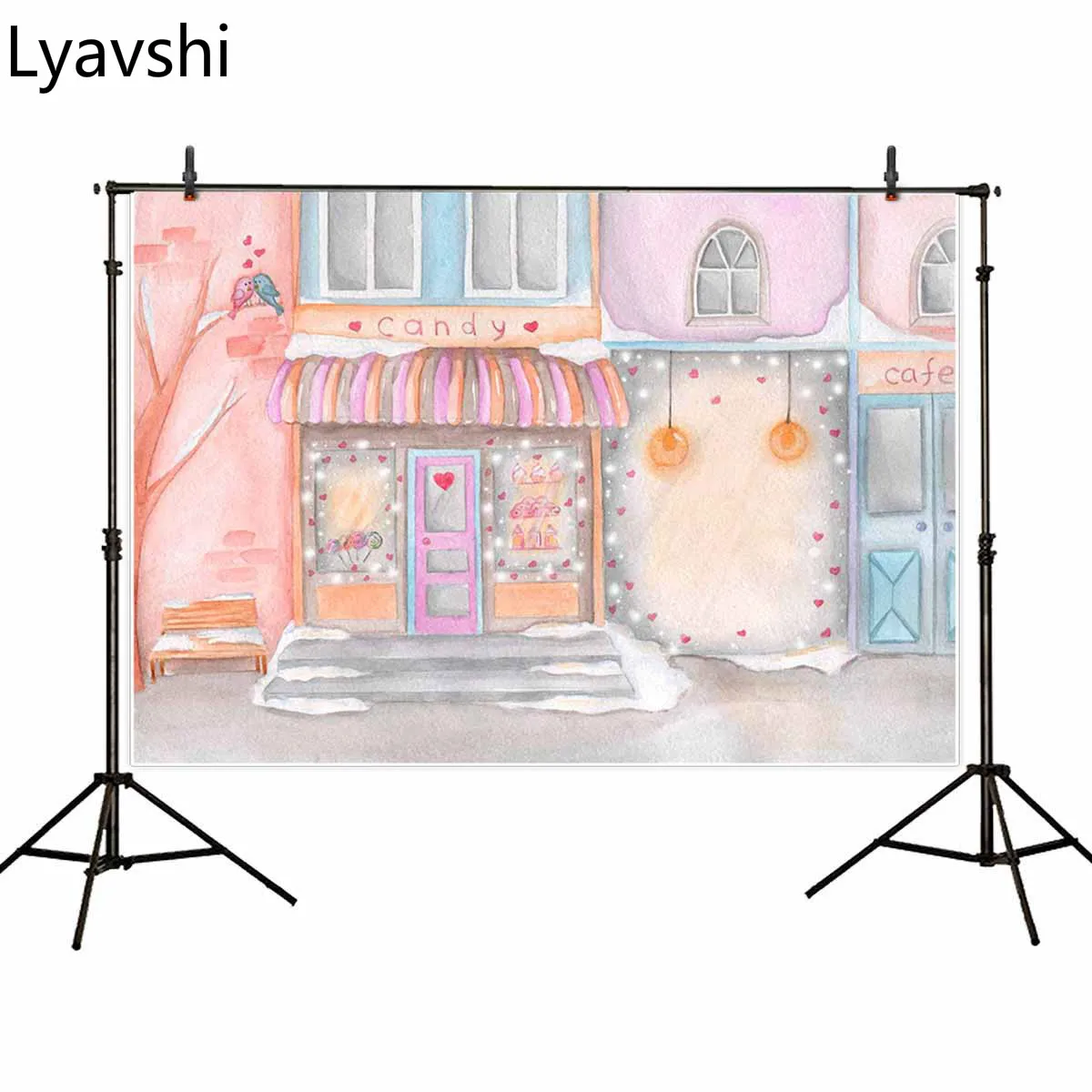 Lyavshi акварель конфеты баннер bar обои магазин мороженого дом фон для фотосъемки