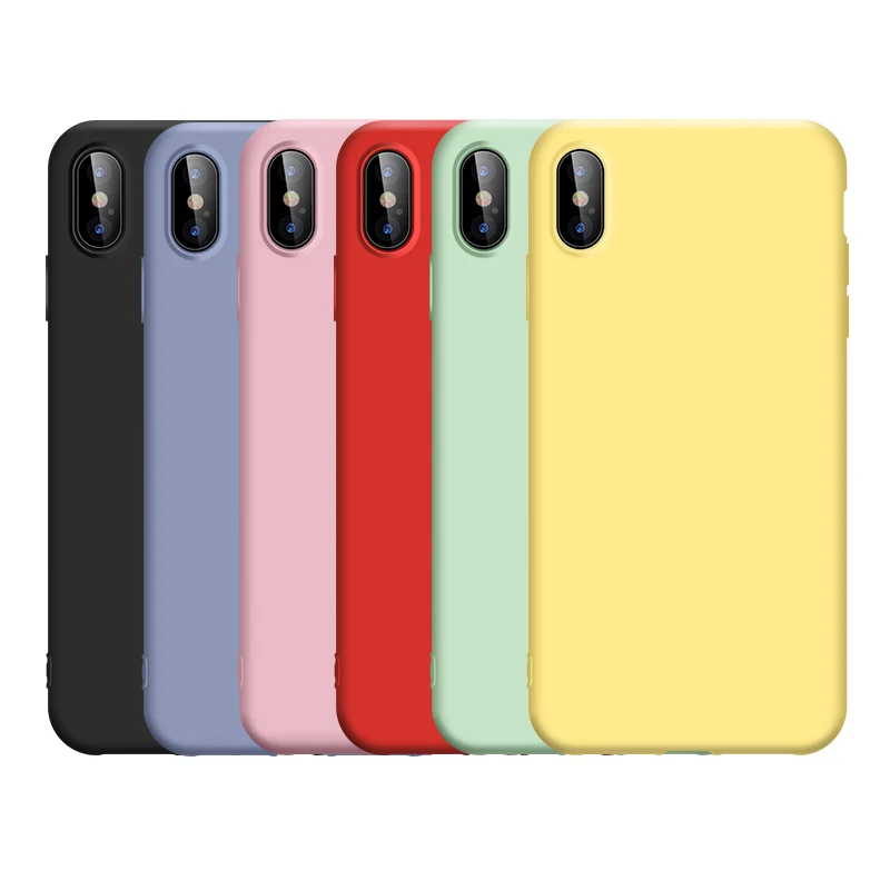 Роскошный оригинальный силиконовый чехол для телефона iPhone 6 6S 7 8 Plus X XS MAX XR без