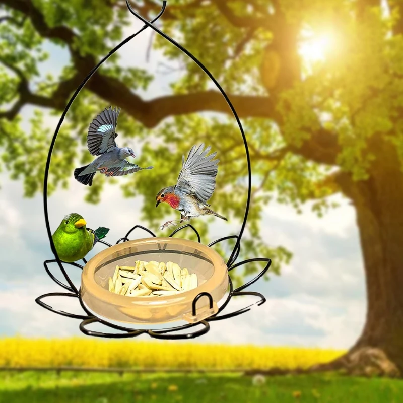 

Hummingbird Feeder Metal Bird Feeder Hanging Creative Flower Bird Feeder Outdoor