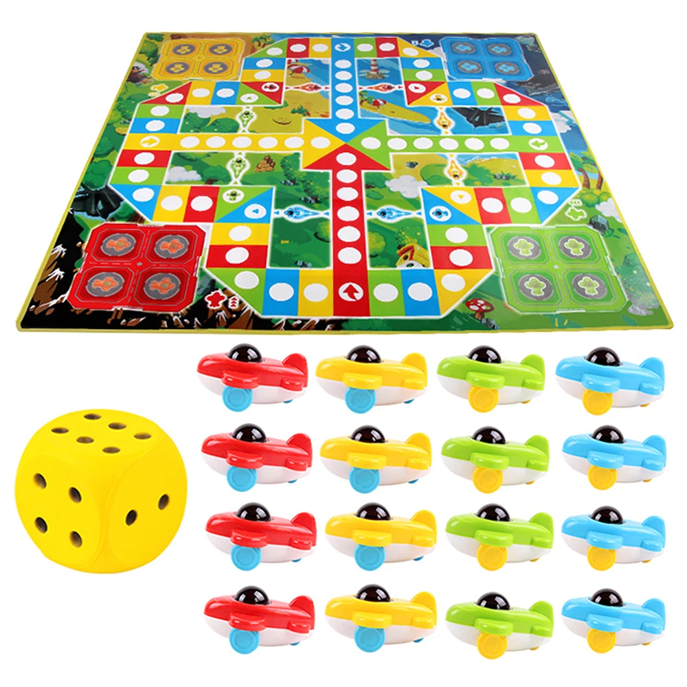 

3D Plane Shape Kids Party Games Classic Flight Chess Puzzles Game Flying Chess Party Family Children Kid Toys Board Game Toys