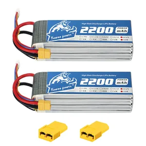 Литий-полимерный аккумулятор 6S 2200 в 50C XT60, 22,2 мАч, 2 блока, штепсельная Вилка для SAB380 Align 470 ALZRC Devil 380 480, Радиоуправляемый вертолет самолет автомобиль грузовик
