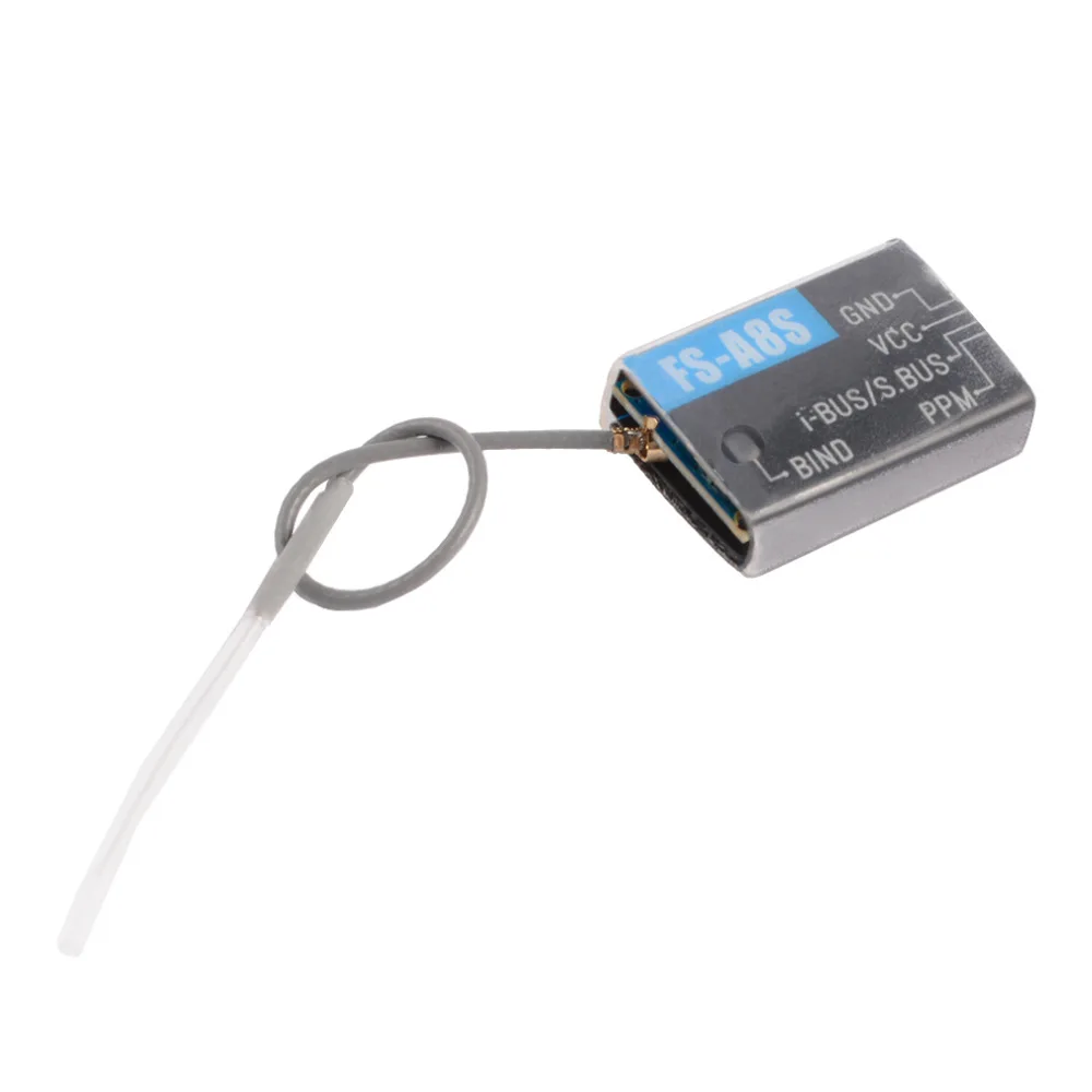 Оригинальный мини-приемник Flysky FS-A8S 2 4G 8CH с PPM i-BUS SBUS выход для радиоуправляемого