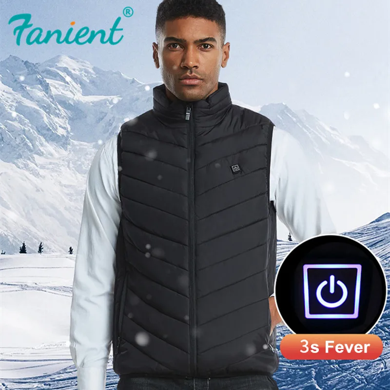 USB жилет с подогревом для мужчин и женщин пальто пуховая теплая куртка зимний