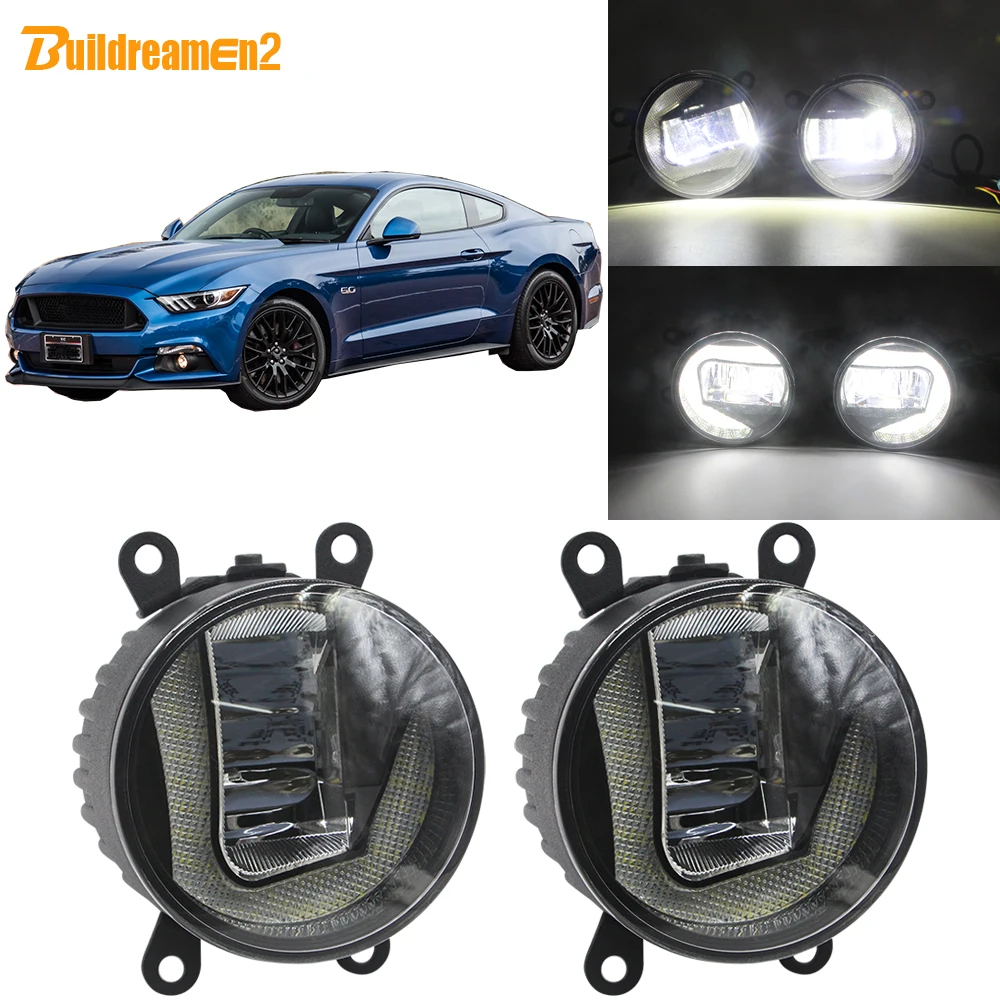 Buildreamen2 для Ford Mustang 2015 2016 2017 Автомобильный светодиодный проектор передние