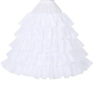 petticoat women underskirt bridal 4 hoops for wedding dress gown floor length taffeta black white red plus size