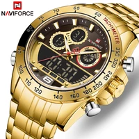 men watch naviforce top brand luxury mens quartz gold watches men sports waterproof man wrist watch chronograph male clockes