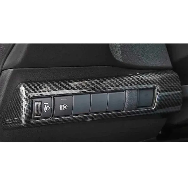 

Decorative Cover Frame Headlight Trim Waterproof Adjustment Carbon Fiber