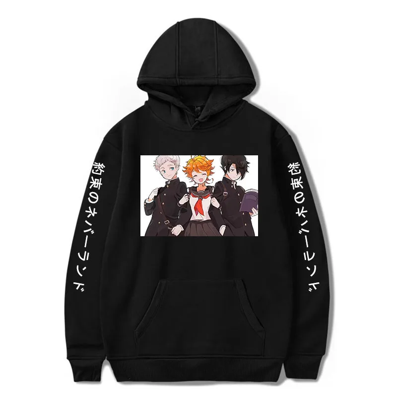 

Толстовка унисекс с длинным рукавом, Повседневная модная уличная одежда в стиле аниме Neverland для мужчин и женщин, кофта в стиле хип-хоп, Харад...