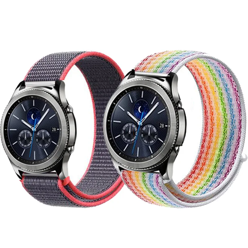 Ремешок 20 мм 22 для Samsung Gear S3 s2 sport Frontier Classic galaxy watch active 42 46 Band huami amazfit bip huawei gt