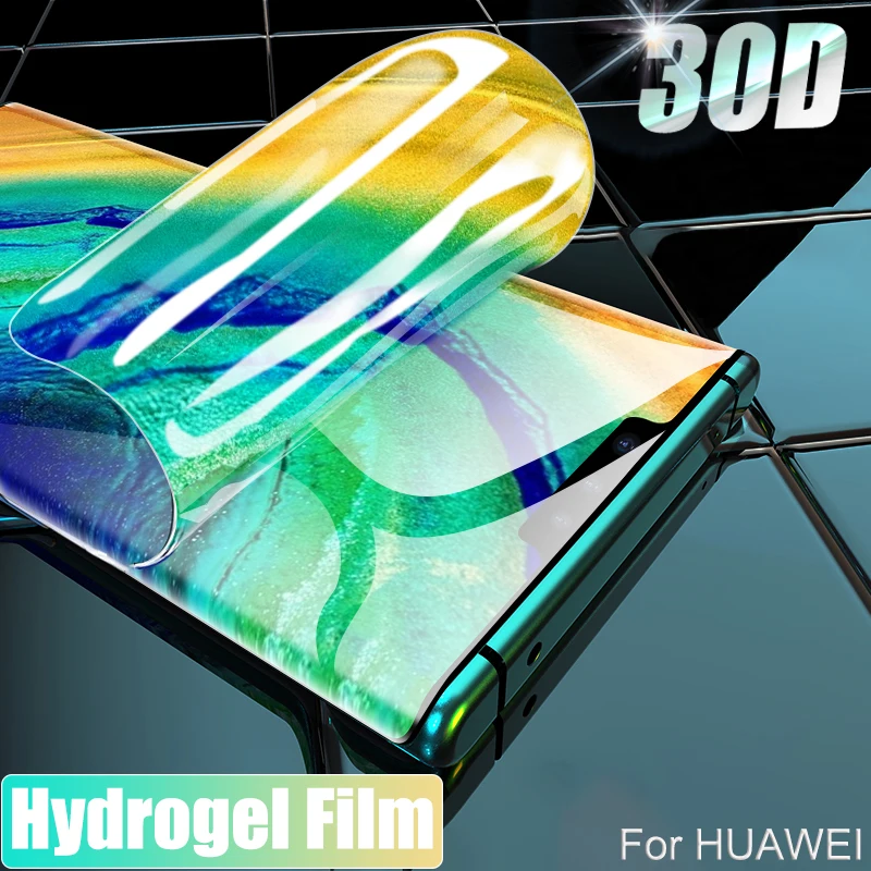 30D Защита экрана для Huawei P30 Pro Lite P40 Гидрогелевая пленка P Mate 30 40 Mate30 Smart Z 2018 2019 Y6 не