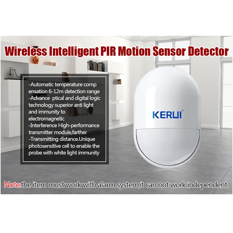 KERUI P829 Беспроводной пассивный инфракрасный датчик движения для GSM домашняя