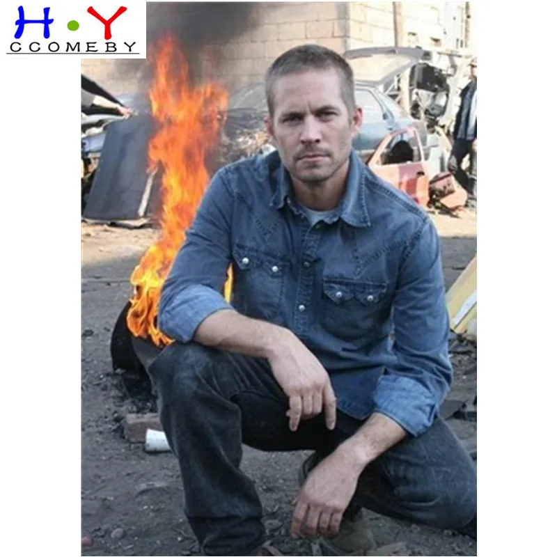 

diy Diamond Painting cross stitch 5d diamond Embroidery fast and furious Paul Walker movie painting,diamond mosaic wall stick