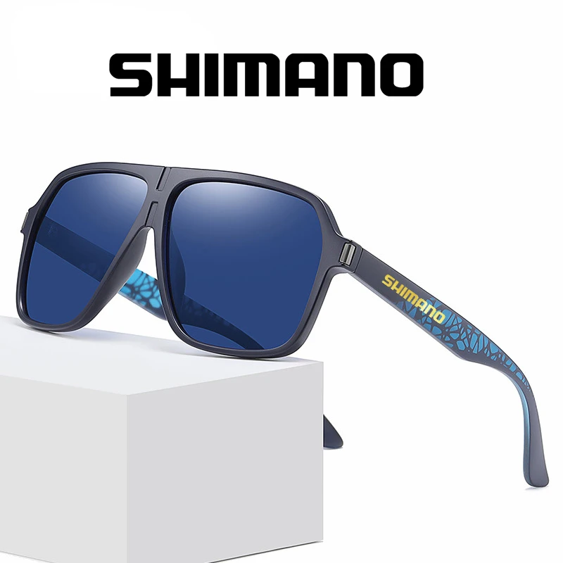 

Мужские и женские очки для рыбалки Shimano, солнцезащитные очки в стиле ретро для отдыха на открытом воздухе, для рыбалки, поляризованные солнц...