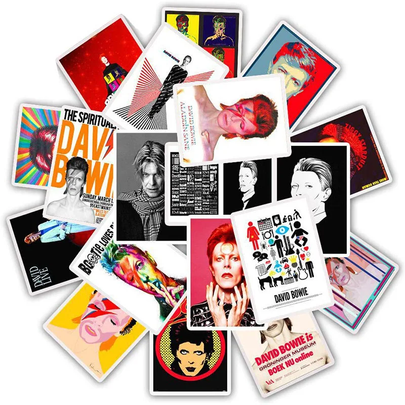 25 шт. рок певица Давид Боуи наклейки украшение дома комнаты Наклейка на стену