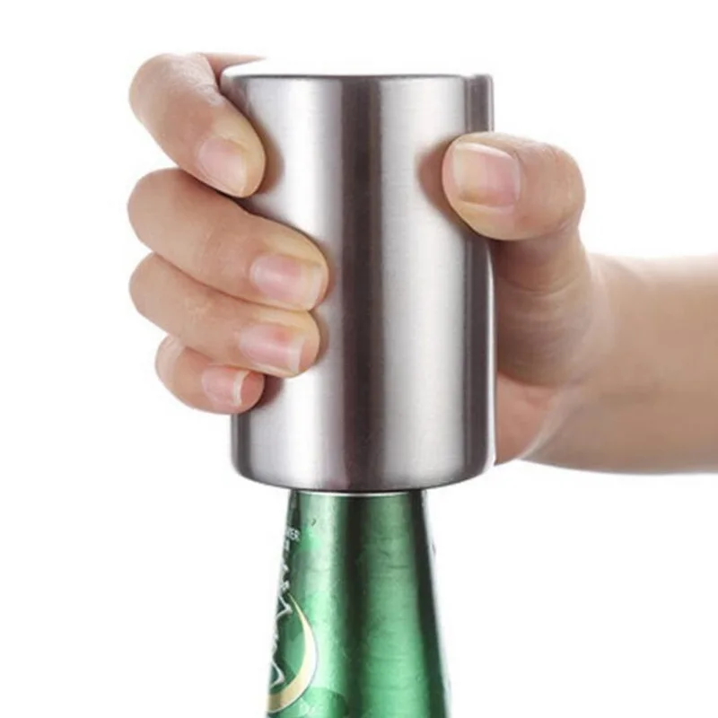 Креативный открывалка для пивных бутылок из нержавеющей стали автоматический