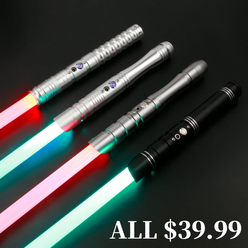 Sable de luz l&aacute;ser X-TREX, empu&ntilde;adura de Metal, 12 colores, regalo de Navidad-0