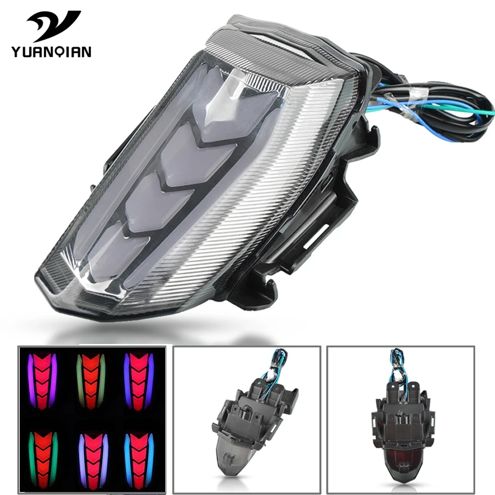 

Мотоцикл Водонепроницаемый Противотуманные фары Охладить Tail Light заднего тормоза автомобиля Turn света для YAMAHA YZF R15 YZF R15 YZF-R15 V3 2017-2020 2019