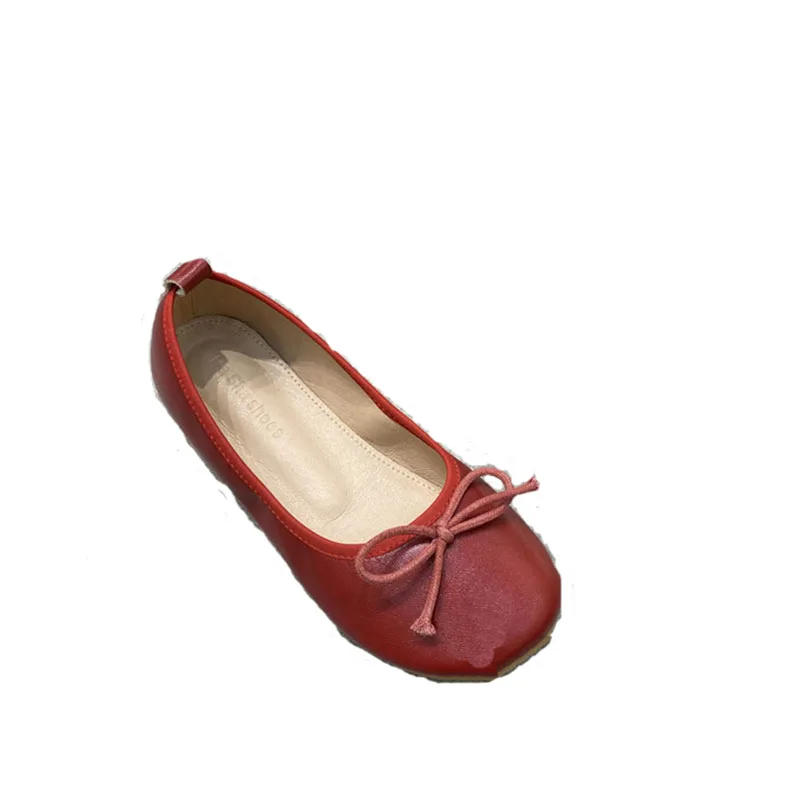 

Candy Colors Round Toe Flats Pregnant Shoes Women Elastic Bow-tie Slip On Loafers Ladies Comfy Solid Non-slip Driving Shoes2021