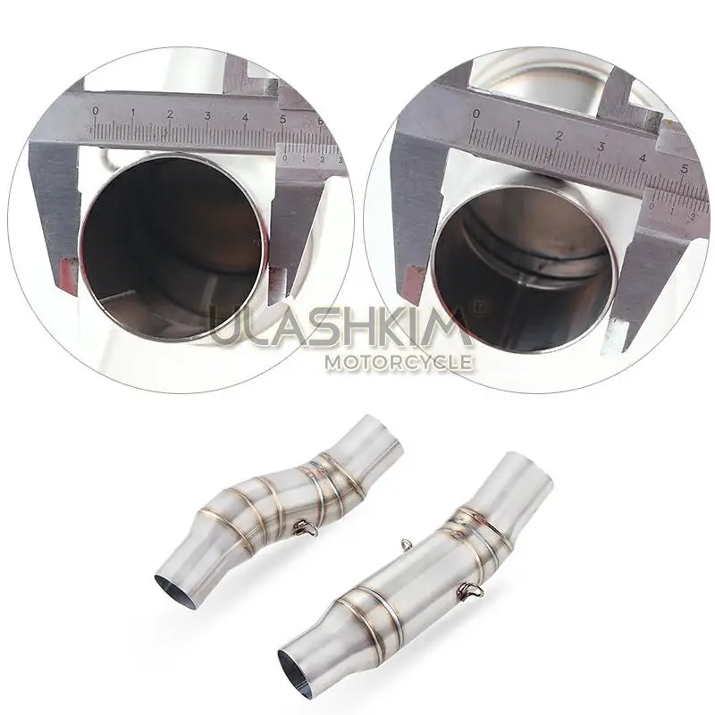 

Motorcycle Full Exhaust Escape System + Modified Link Contact middle pipe Round Muffler for kawasaki Z1000 2010-2016 Q