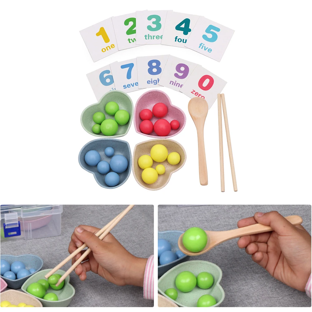 

Math Enlightenment Toy Kindergarten Baby Early Educational Learning Toys with Chopsticks Digital Addition Subtraction Math Toys