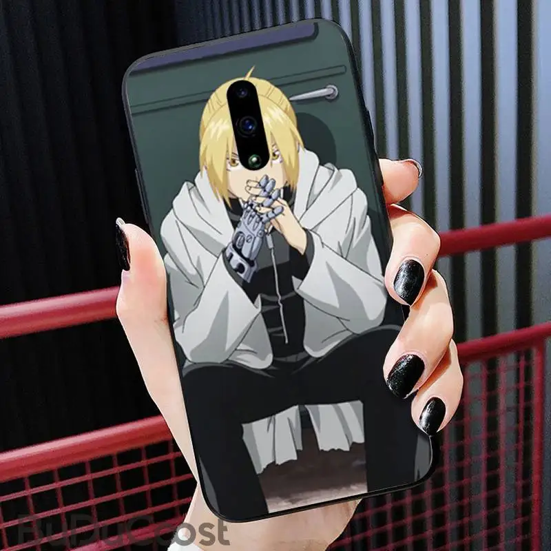 

Riccu Fullmetal Alchemist amine Phone Case For Redmi 6 4X 7 7A 8 GO K20 Note 4 4X 5 5A 6 6 Pro 7 8 8pro Black TPU Soft