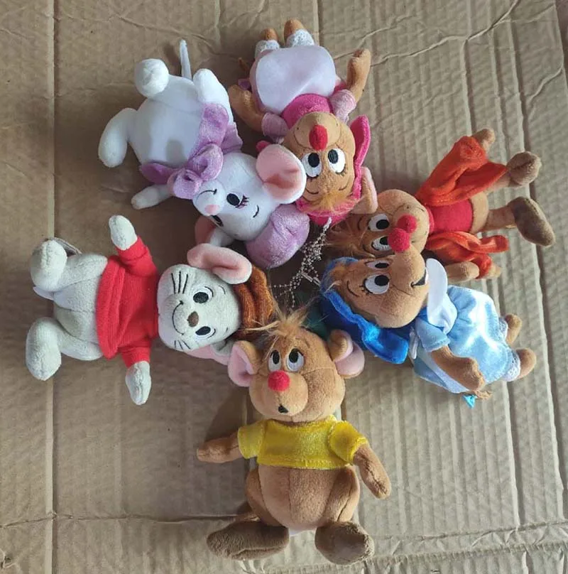 Японский подлинный Disney кукла брелок для сумки плюшевый игрушечный Золушка JAQ GUS AND