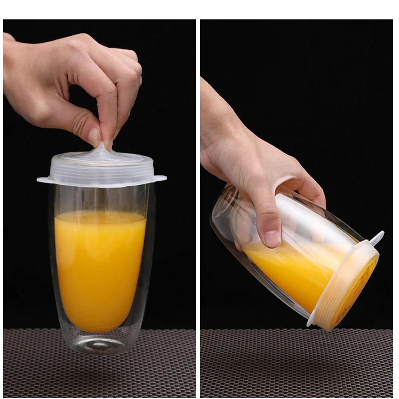 

6PCS Reusable Fresh Keeping Covers Mini Compression Universal Silicone Stretch Lids Kitchen Accessories Use For Kitchen Food