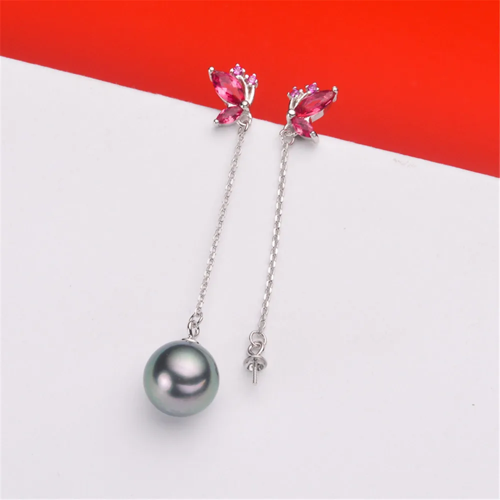 Настоящее Твердые 925 стерлингового серебра жемчужные серьги гвоздики аксессуары