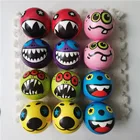 Мягкие шарики 7,6 см, забавная губка, мяч для снятия стресса, смайлик, гримаса, полиуретановая пена, игрушки для детей и взрослых, 12 шт.