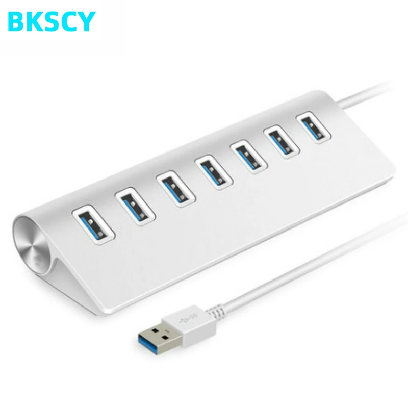 

Bkscy Usb Hub 3.0 4/7 Ports High Speed Usb 3.0 Hub 5Gbps USB 3.0 Multi Hub Splitter Adapter for PC Laptop