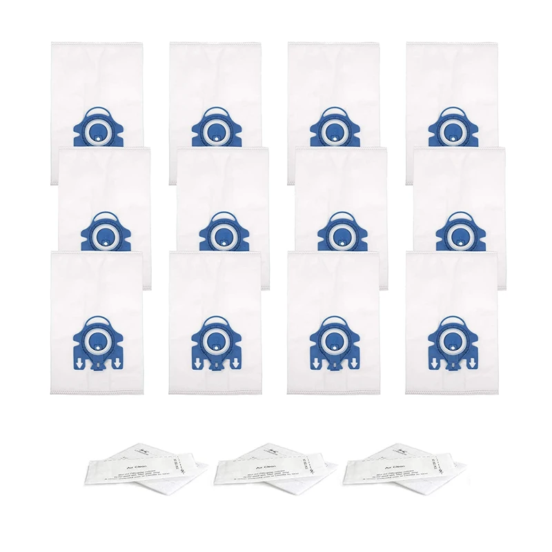 

12Pcs Replacement Vacuum Cleaner Dust Bags,Fit for Miele GN Series S5,S8 Series Vacuum Cleaner