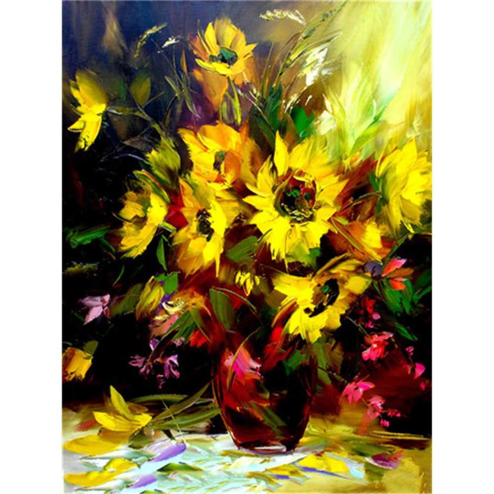 

Набор для алмазной вышивки «Цветы», 3D Мозаика, Набор для творчества, рождественский подарок, Декор для дома, креативный год