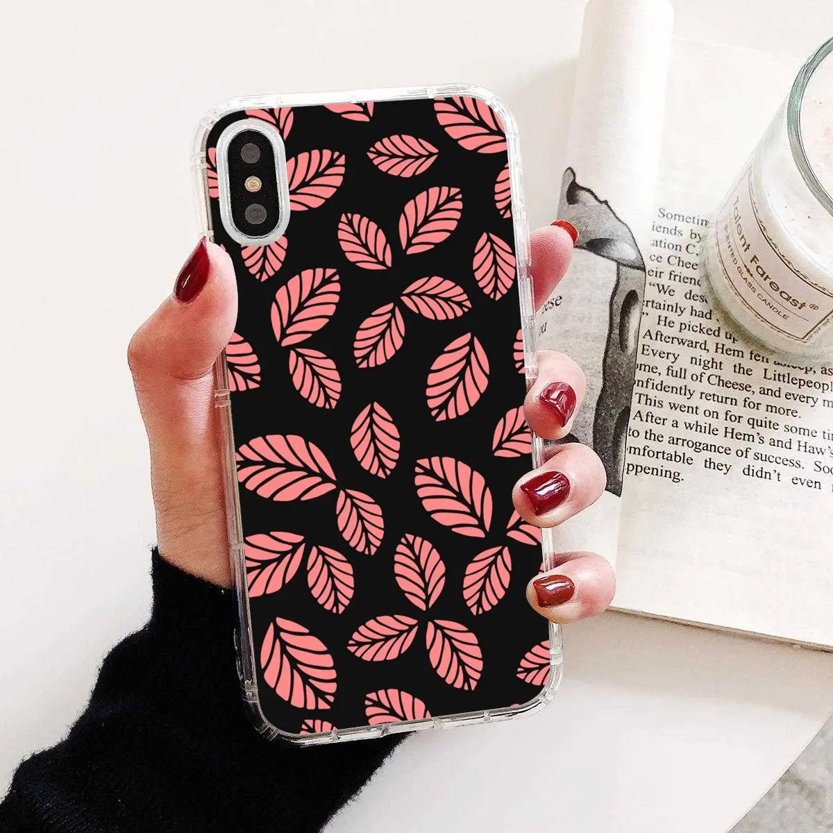 Чехол для телефона с листьями и цветами тонкий силиконовый прозрачный чехол Meizu M6