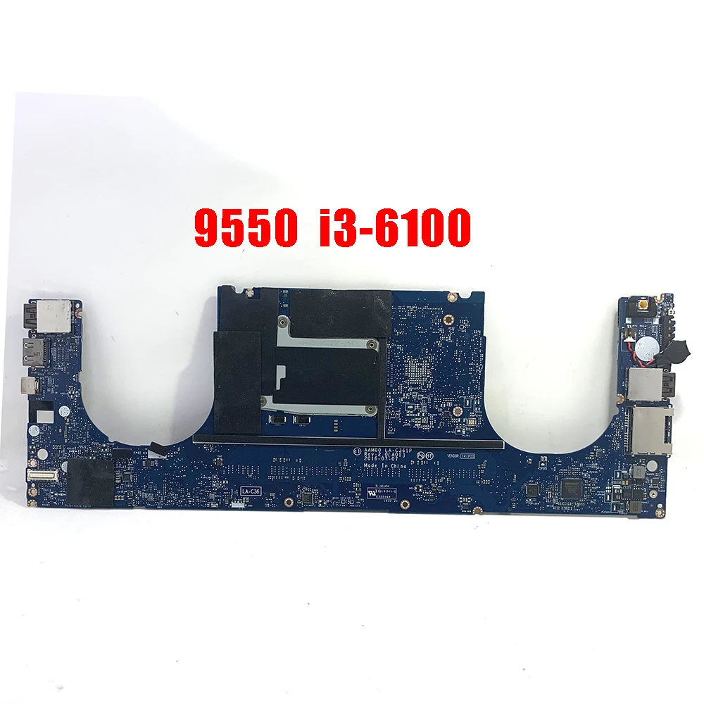 

IN STOKC For DELL XPS 15 9550 Motherboard I3-6100HQ LA-C361P CN-047XNN CN-04TKNN 4TKNN SR2FR Not GPU 100% Test Good Working